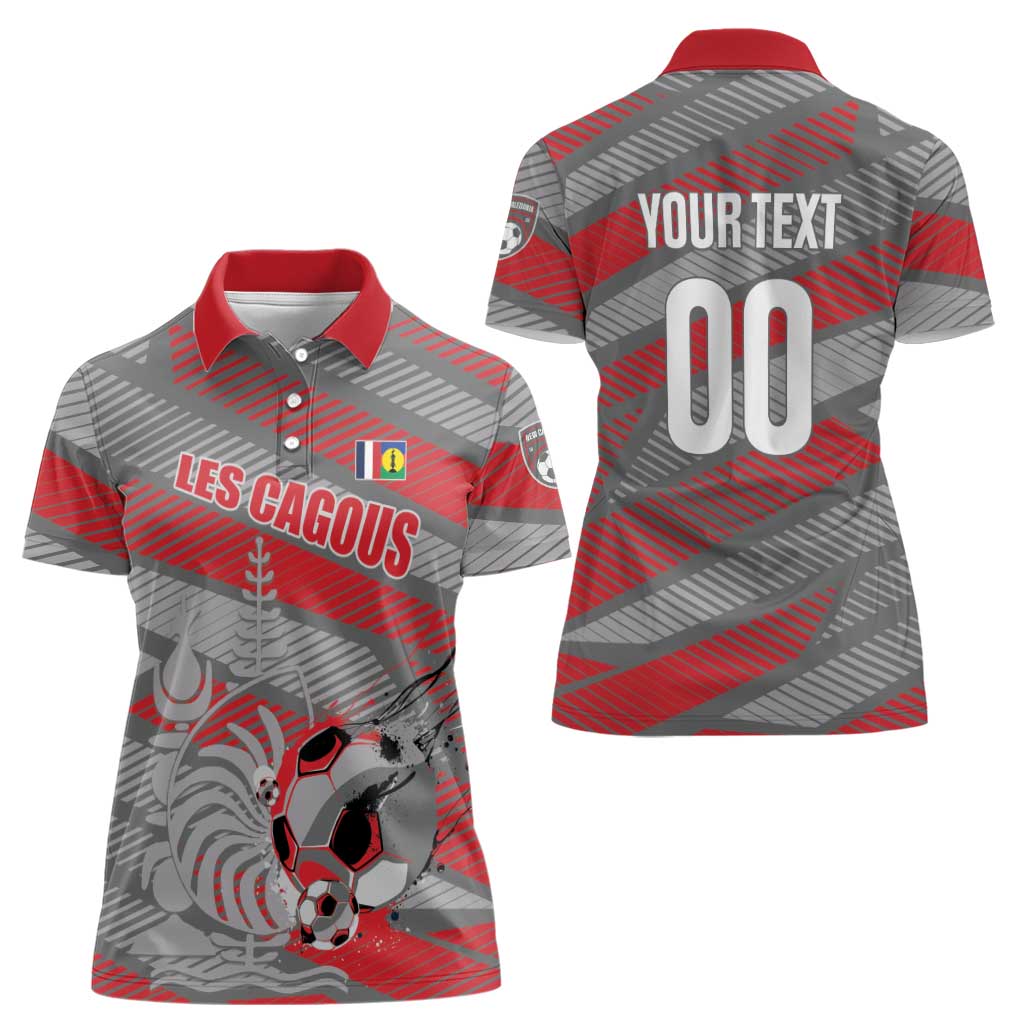 Custom Football 2026 New Caledonia Women Polo Shirt Kagus Come On