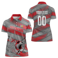 Custom Football 2026 New Caledonia Women Polo Shirt Kagus Come On