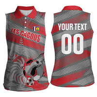 Custom Football 2026 New Caledonia Women Sleeveless Polo Shirt Kagus Come On