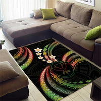Hawaii Map Kanaka Maoli Area Rug Fantastic Frangipani Reggae