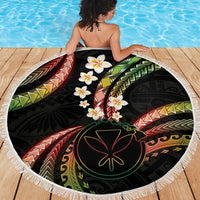 Hawaii Map Kanaka Maoli Beach Blanket Fantastic Frangipani Reggae