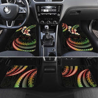 Hawaii Map Kanaka Maoli Car Mats Fantastic Frangipani Reggae