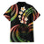 Hawaii Map Kanaka Maoli Family Matching Long Sleeve Bodycon Dress and Hawaiian Shirt Fantastic Frangipani Reggae