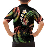 Hawaii Map Kanaka Maoli Family Matching Puletasi and Hawaiian Shirt Fantastic Frangipani Reggae