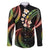 Hawaii Map Kanaka Maoli Family Matching Short Sleeve Bodycon Dress and Hawaiian Shirt Fantastic Frangipani Reggae