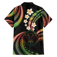 Hawaii Map Kanaka Maoli Family Matching Summer Maxi Dress and Hawaiian Shirt Fantastic Frangipani Reggae