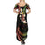Hawaii Map Kanaka Maoli Family Matching Summer Maxi Dress and Hawaiian Shirt Fantastic Frangipani Reggae