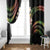 Hawaii Map Kanaka Maoli Window Curtain Fantastic Frangipani Reggae