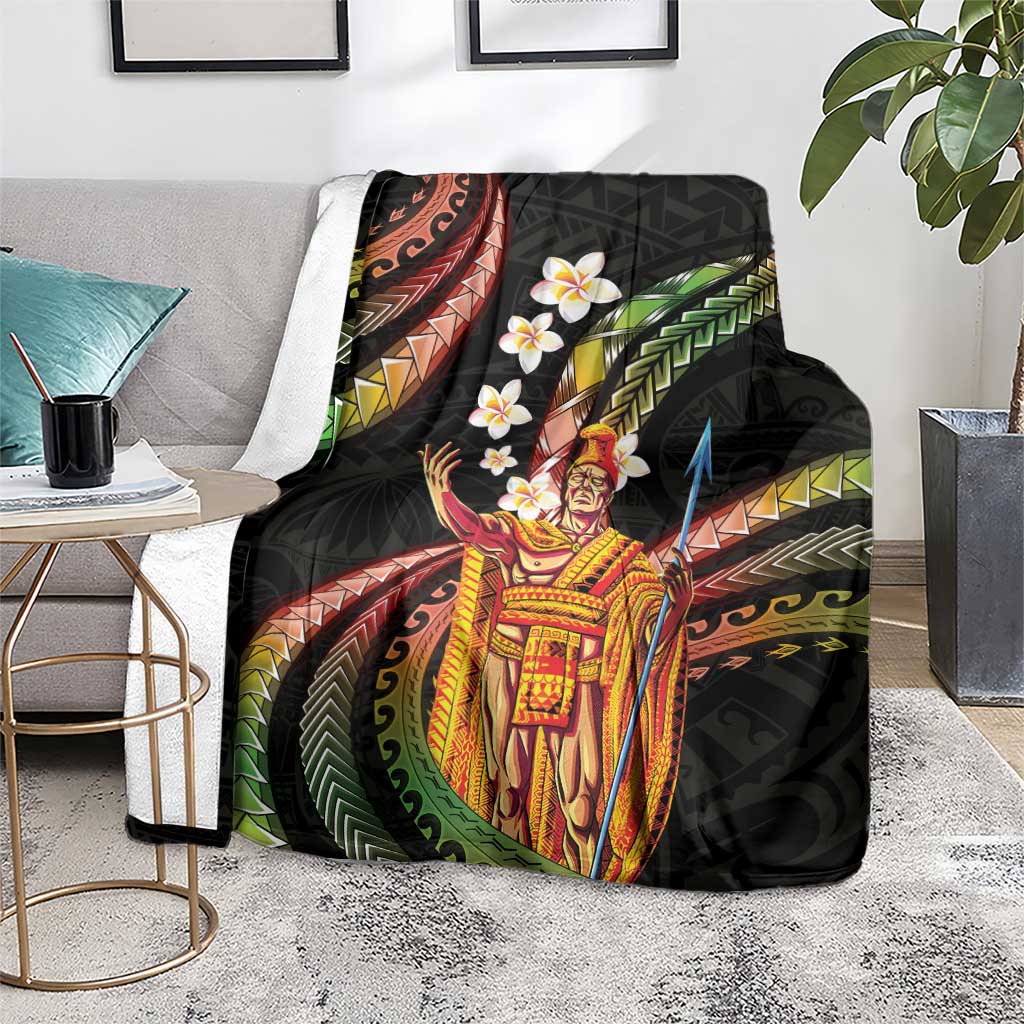 Hawaii King Kamehameha Blanket Fantastic Plumeria Reggae