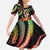 Hawaii King Kamehameha Family Matching Long Sleeve Bodycon Dress and Hawaiian Shirt Fantastic Plumeria Reggae