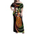 Hawaii King Kamehameha Family Matching Off Shoulder Maxi Dress and Hawaiian Shirt Fantastic Plumeria Reggae