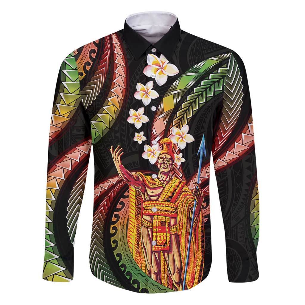 Hawaii King Kamehameha Family Matching Puletasi and Hawaiian Shirt Fantastic Plumeria Reggae