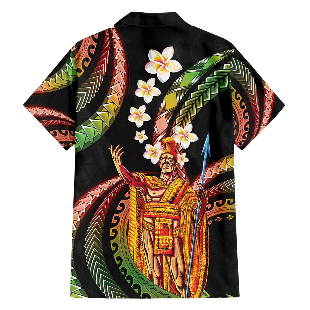 Hawaii King Kamehameha Family Matching Tank Maxi Dress and Hawaiian Shirt Fantastic Plumeria Reggae