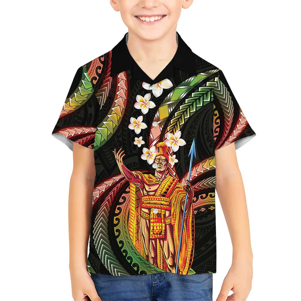 Hawaii King Kamehameha Family Matching Tank Maxi Dress and Hawaiian Shirt Fantastic Plumeria Reggae