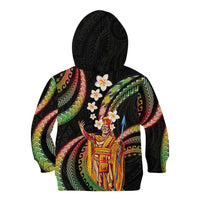 Hawaii King Kamehameha Kid Hoodie Fantastic Plumeria Reggae