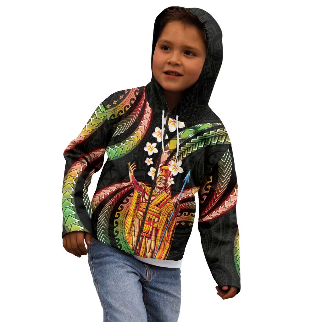Hawaii King Kamehameha Kid Hoodie Fantastic Plumeria Reggae