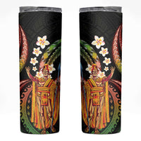 Hawaii King Kamehameha Skinny Tumbler Fantastic Plumeria Reggae