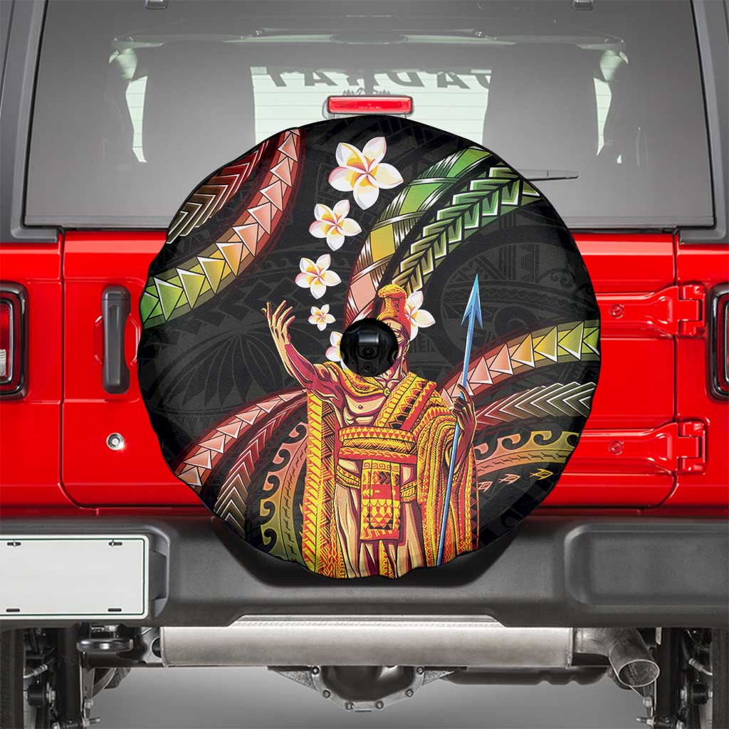 Hawaii King Kamehameha Spare Tire Cover Fantastic Plumeria Reggae