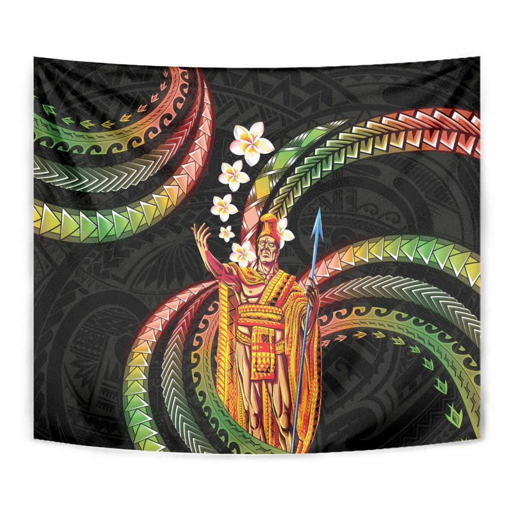 Hawaii King Kamehameha Tapestry Fantastic Plumeria Reggae