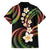 Hawaii Plumeria Reggae Family Matching Tank Maxi Dress and Hawaiian Shirt Polynesian Pattern