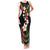 Hawaii Plumeria Reggae Family Matching Tank Maxi Dress and Hawaiian Shirt Polynesian Pattern