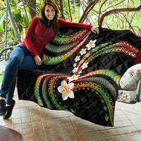 Hawaii Plumeria Reggae Quilt Polynesian Pattern