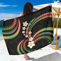 Hawaii Plumeria Reggae Sarong Polynesian Pattern