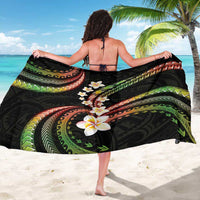 Hawaii Plumeria Reggae Sarong Polynesian Pattern