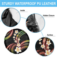 Hawaii Plumeria Reggae Spare Tire Cover Polynesian Pattern