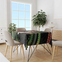 Hawaii Plumeria Reggae Tablecloth Polynesian Pattern