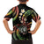 Hawaii Shaka Sign Family Matching Long Sleeve Bodycon Dress and Hawaiian Shirt Fantastic Frangipani Reggae