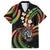 Hawaii Shaka Sign Family Matching Long Sleeve Bodycon Dress and Hawaiian Shirt Fantastic Frangipani Reggae
