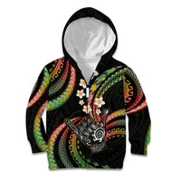 Hawaii Shaka Sign Kid Hoodie Fantastic Frangipani Reggae