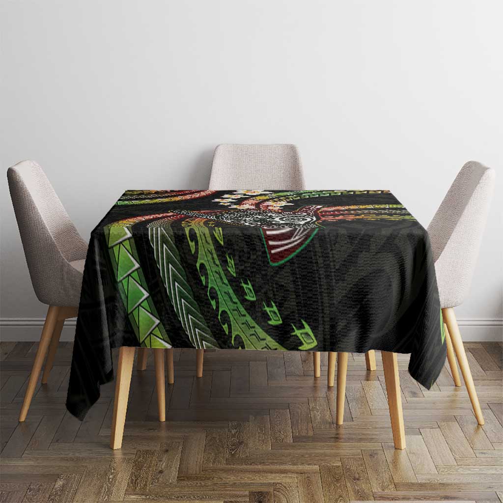 Hawaii Shaka Sign Tablecloth Fantastic Frangipani Reggae