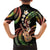 Hawaiian Ukulele Family Matching Short Sleeve Bodycon Dress and Hawaiian Shirt Jawaiian Fantastic Plumeria
