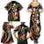 Hawaiian Ukulele Family Matching Summer Maxi Dress and Hawaiian Shirt Jawaiian Fantastic Plumeria