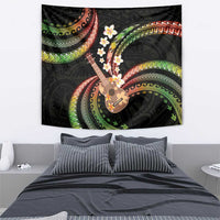 Hawaiian Ukulele Tapestry Jawaiian Fantastic Plumeria
