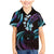 Hawaii Map Kanaka Maoli Family Matching Mermaid Dress and Hawaiian Shirt Fantastic Frangipani Amethyst Gradient