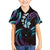 Hawaii Map Kanaka Maoli Family Matching Tank Maxi Dress and Hawaiian Shirt Fantastic Frangipani Amethyst Gradient