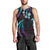 Hawaii Map Kanaka Maoli Men Tank Top Fantastic Frangipani Amethyst Gradient