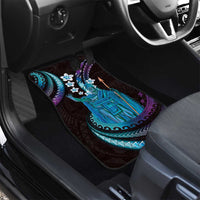Hawaii King Kamehameha Car Mats Fantastic Plumeria Amethyst Gradient