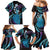 Hawaii King Kamehameha Family Matching Mermaid Dress and Hawaiian Shirt Fantastic Plumeria Amethyst Gradient