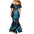 Hawaii King Kamehameha Family Matching Mermaid Dress and Hawaiian Shirt Fantastic Plumeria Amethyst Gradient