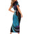 Hawaii King Kamehameha Family Matching Short Sleeve Bodycon Dress and Hawaiian Shirt Fantastic Plumeria Amethyst Gradient
