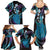 Hawaii King Kamehameha Family Matching Summer Maxi Dress and Hawaiian Shirt Fantastic Plumeria Amethyst Gradient