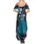 Hawaii King Kamehameha Family Matching Summer Maxi Dress and Hawaiian Shirt Fantastic Plumeria Amethyst Gradient