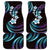 Hawaii Plumeria Car Mats Amethyst Gradient Polynesian Pattern
