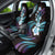 Hawaii Plumeria Car Seat Cover Amethyst Gradient Polynesian Pattern