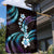 Hawaii Plumeria Garden Flag Amethyst Gradient Polynesian Pattern