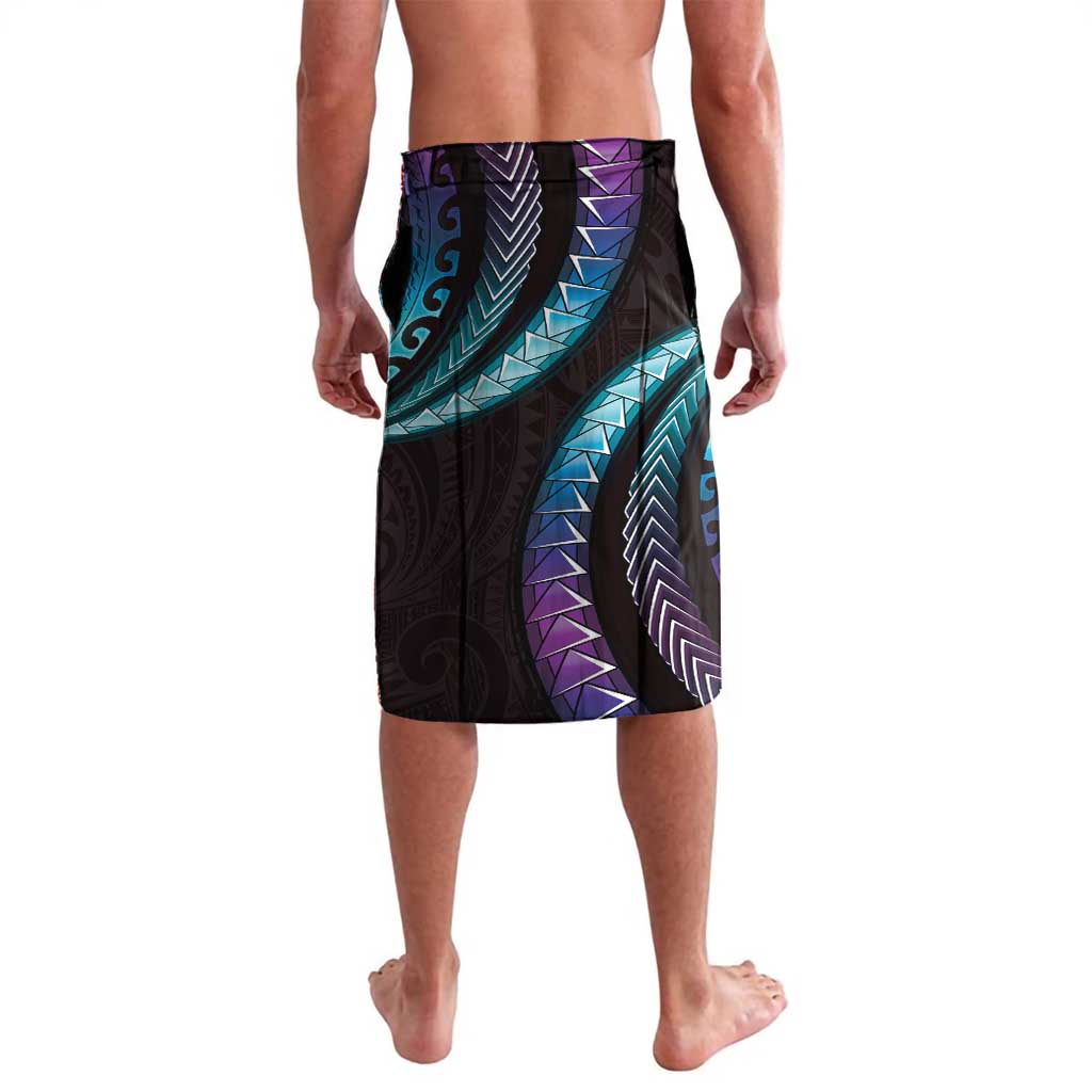 Hawaii Plumeria Lavalava Amethyst Gradient Polynesian Pattern